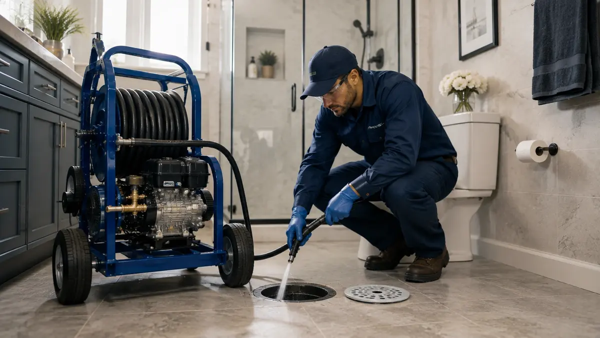 Bathroom Drain Hydro Jetting in Squaw Valley