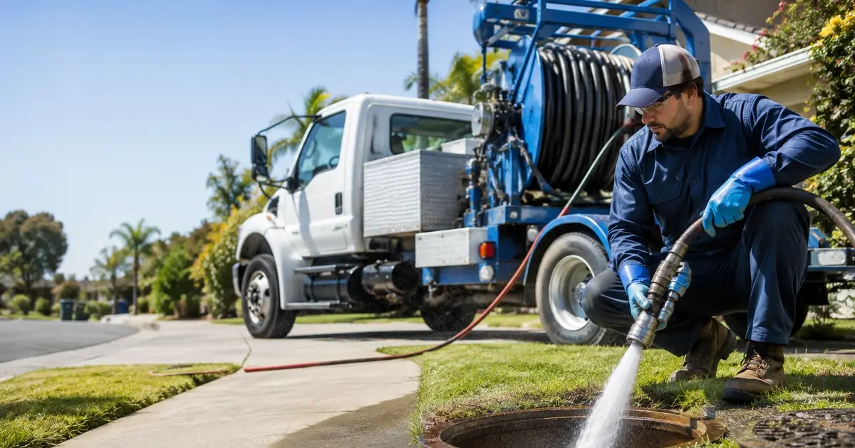 Hydro jet sewer cleaning Squaw Valley