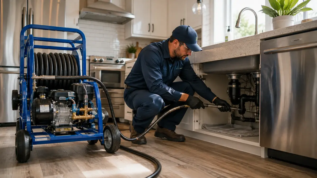 Kitchen Drain Hydro Jetting in Squaw Valley