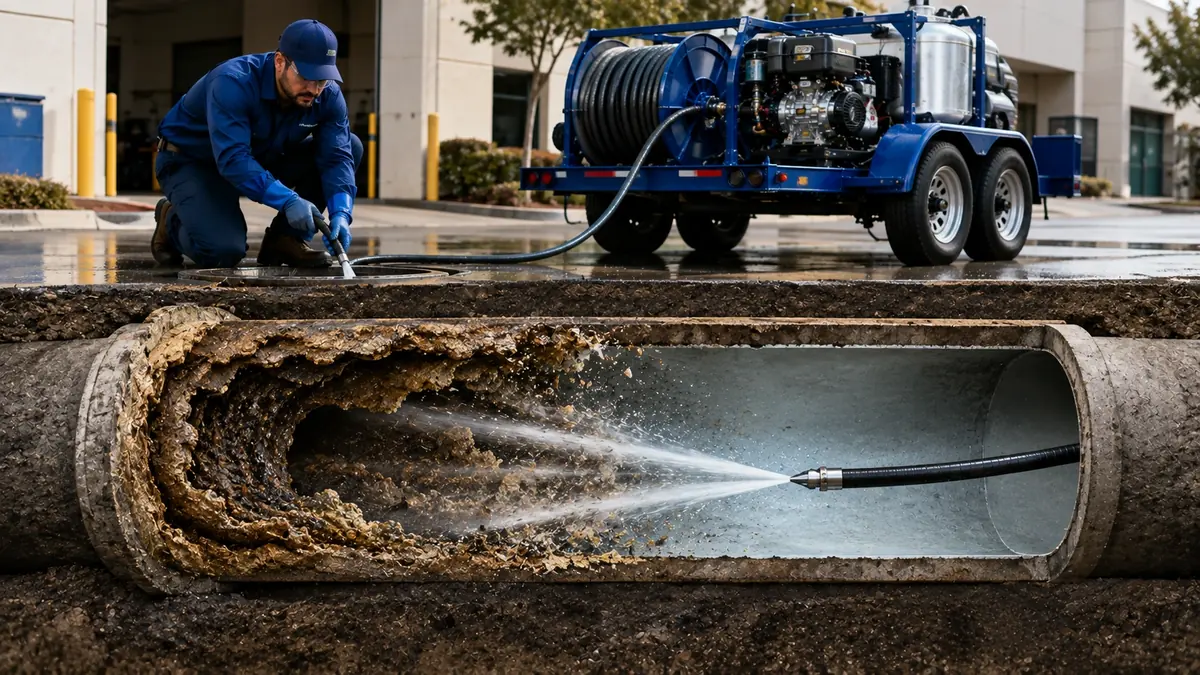 Sewer Pipe Descaling in Squaw Valley